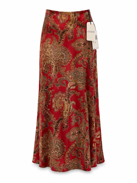 Jones New York Dresses & Skirts - Vintage Jones New York Country 100% Silk Paisley Midi Skirt
